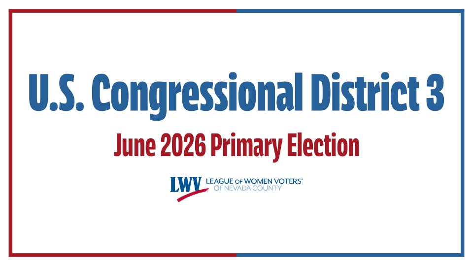 U.S. Congressional District 3 Candidate Forum 