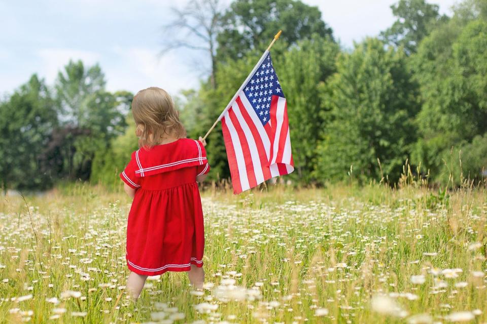 girl n flag