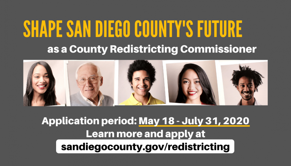 Shape San Diego's Future by Applying to the Redistricting Commission