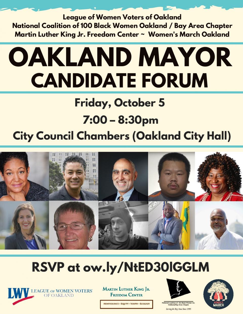 flier for mayoral forum Flier for mayoral forum