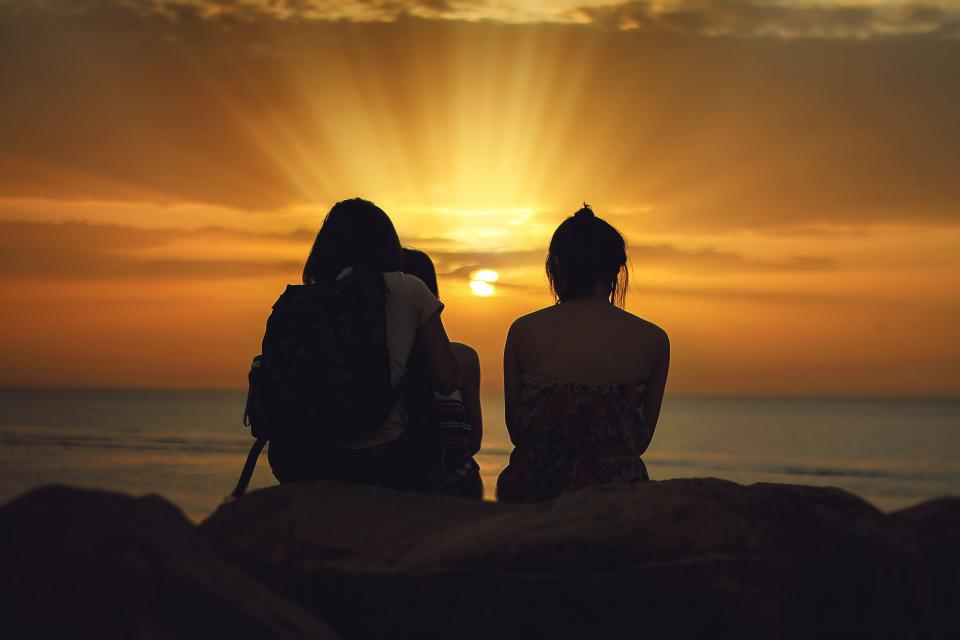 Sunset over the Sea