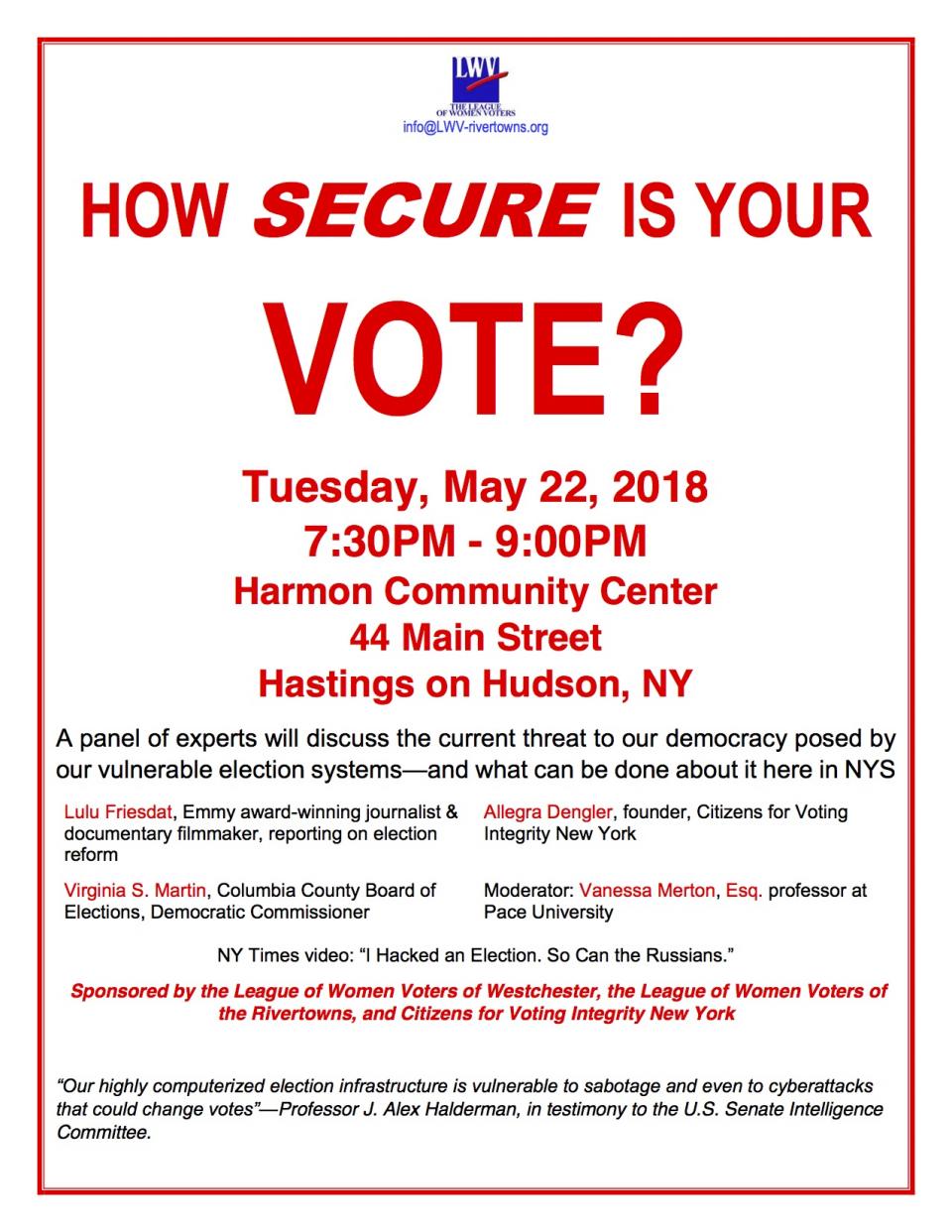 How secure is your vote?