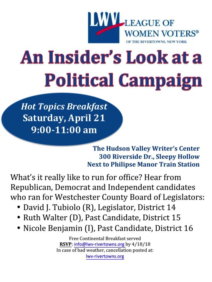 Insider's Look at a Political Campaign