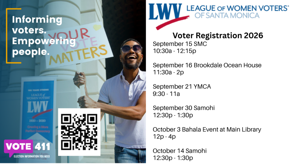 Voter Registration Schedule