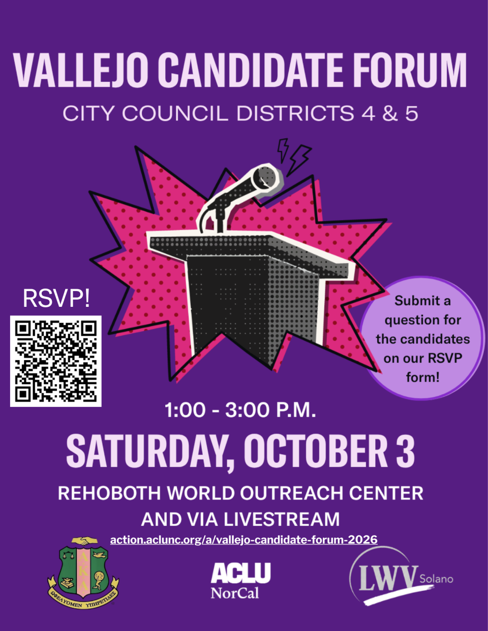 Vallejo City Council Candidate Forum District 4 and 5 Vallejo Candidate Forum