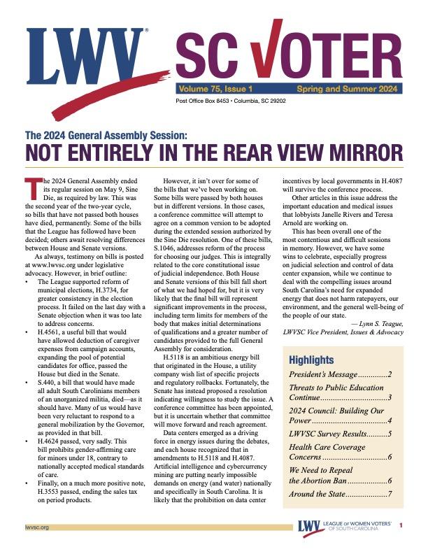 June 2024 SC Voter cover 