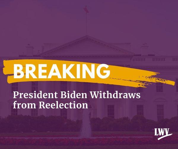 Biden resigns as candidate