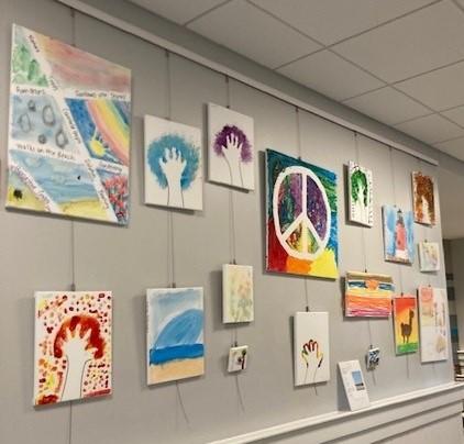 Peace Week Art Display at Lewes Library