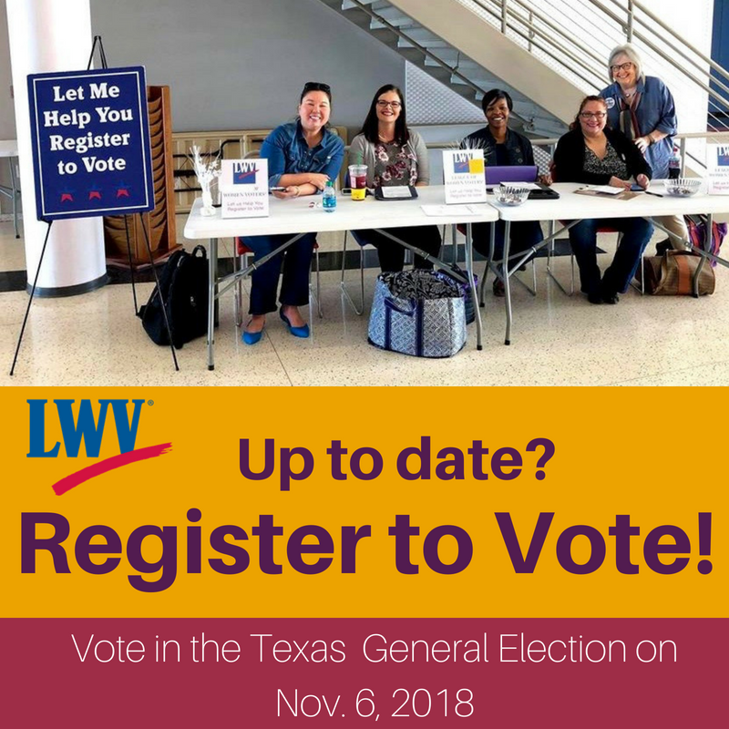 LWV fort bend registering voters