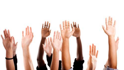 Hands up to vote! Hands raised