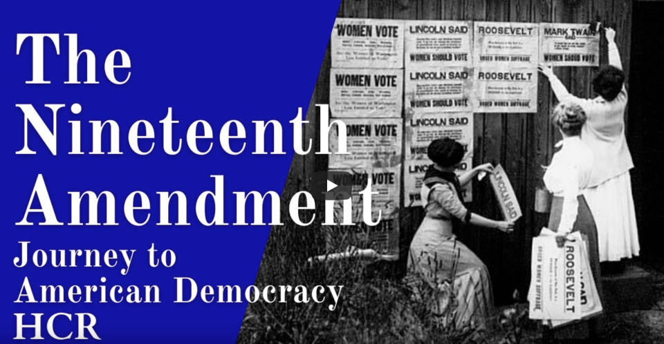 PIcture promoting the 19th amendment