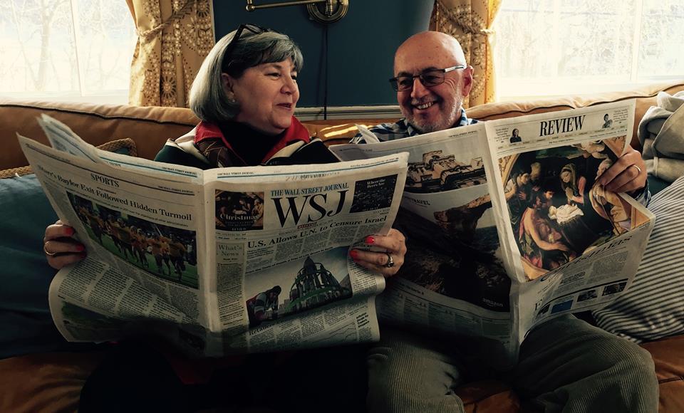 Join us to hear the co-founders of the Maine Center for Public Interest Reporting Journalists Naomi Shalit and John Christie seated with newspapers