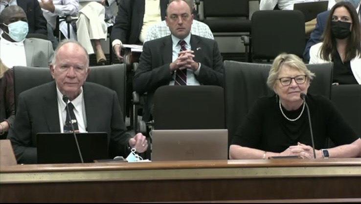 John Ruoff and Lynn Teague testify before the SC Senate Redistricting Subcommittee