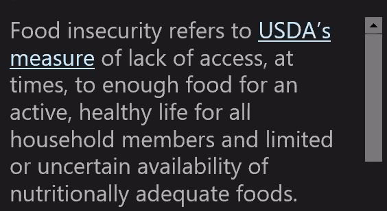 what is food insecurity