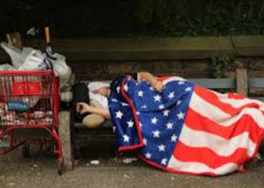 Quality of Life - image of homeless person asleep on bench