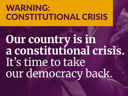 Warning:  Constitutional Crisis.  Our Country is in a constitutional crisis.  It's time to take our democracy back