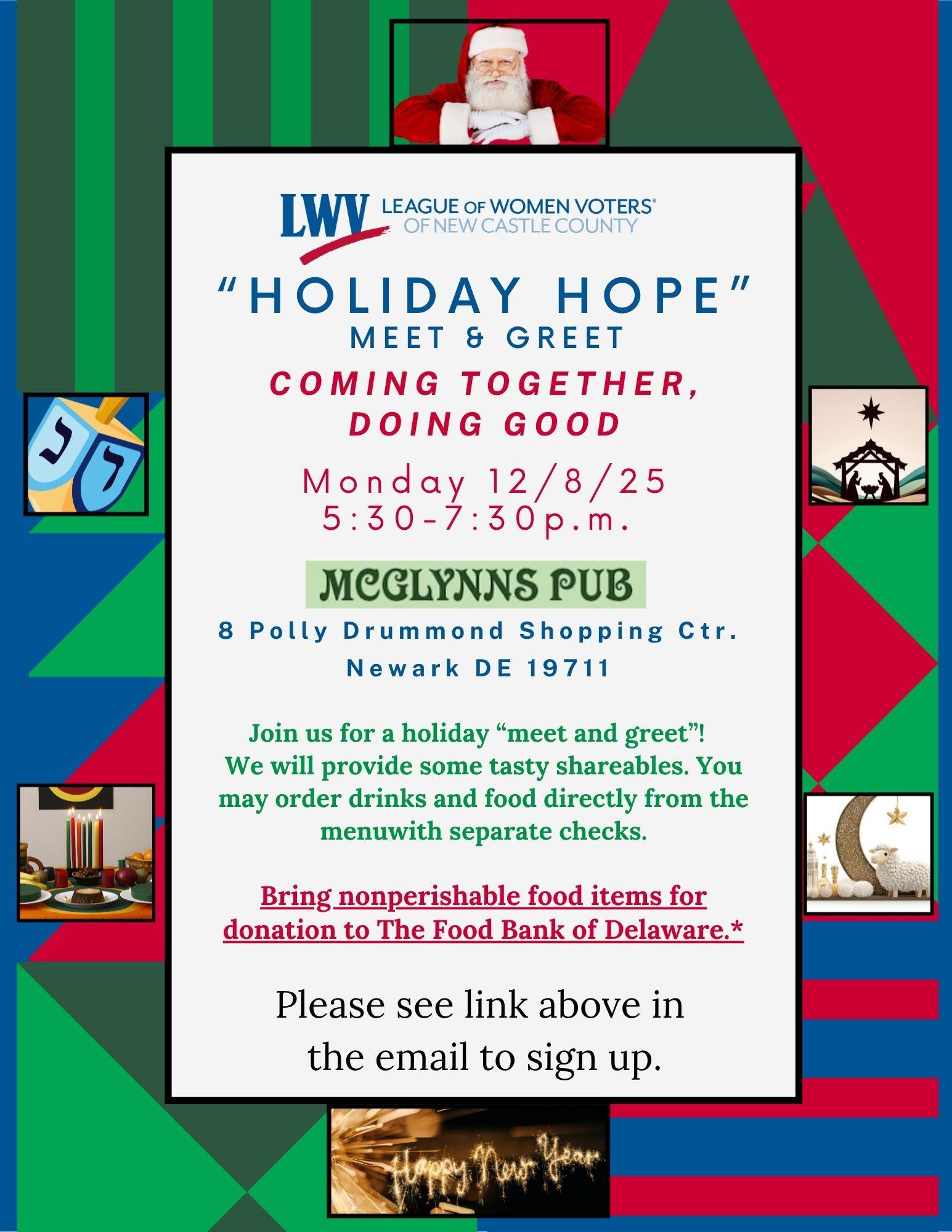 Holiday get together December 8th 2025