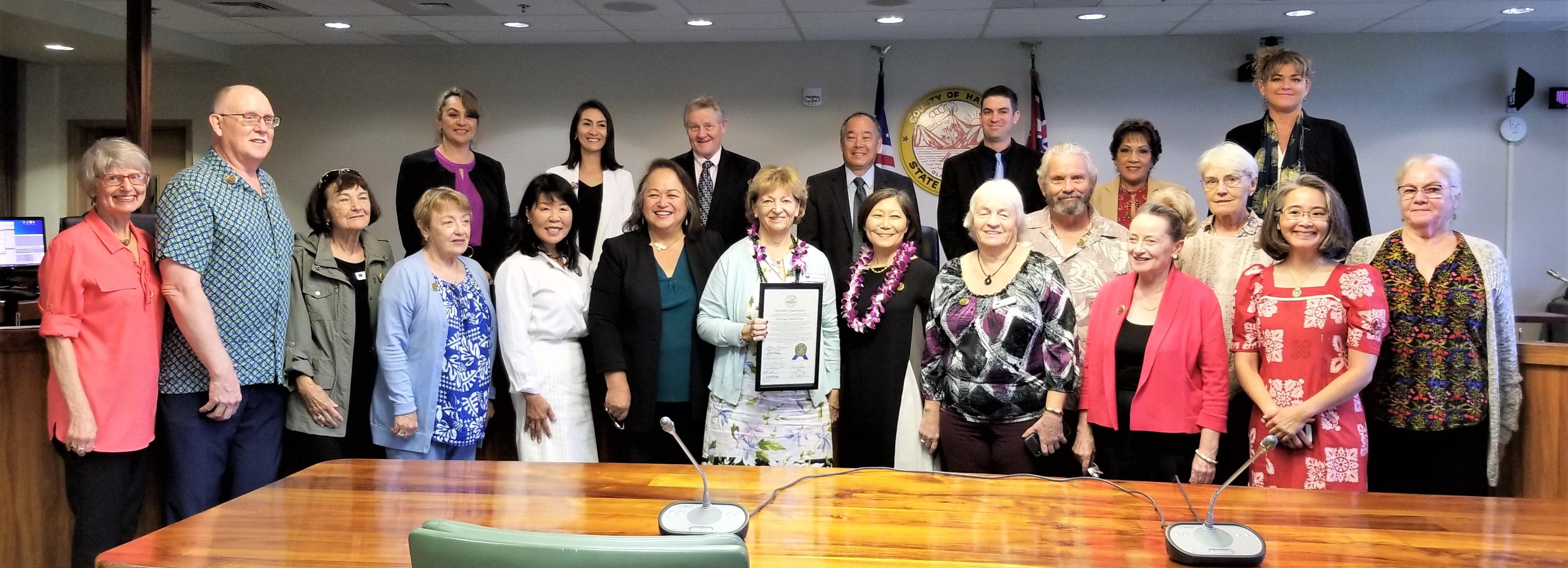 Hawai'i County Council celebrates League's 100th Anniversary on Feb. 5th