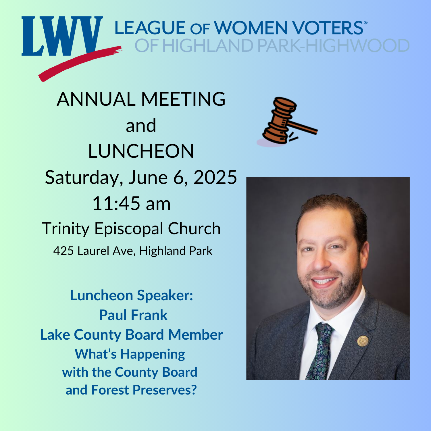 2025 ANNUAL MEETING FLYER 2025 ANNUAL MEETING FLYER