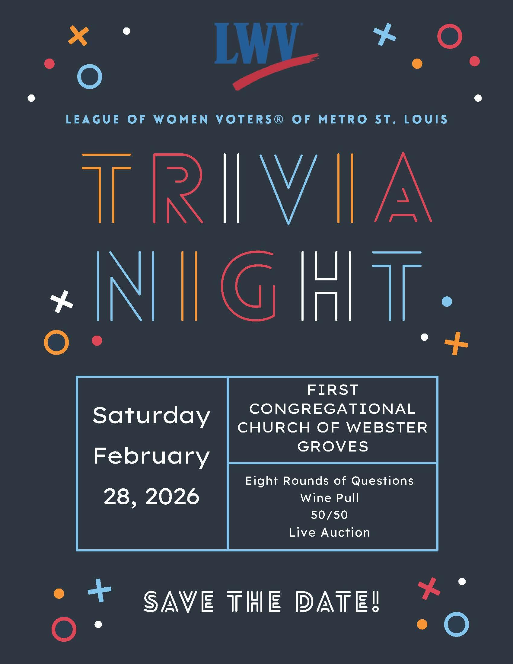 LWV Trivia Night Save the Date