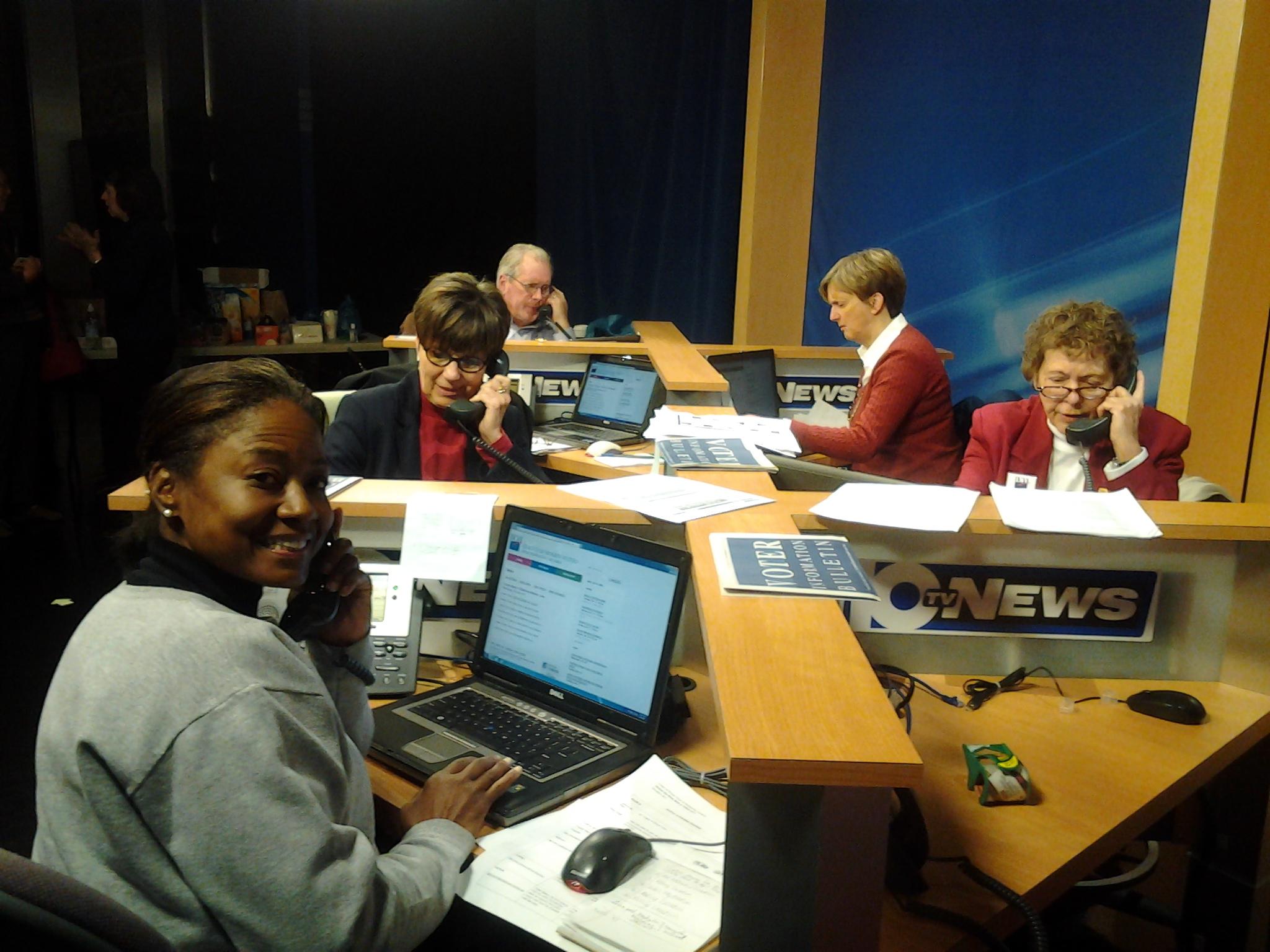 LWVMC Volunteers Staff the Election Day Phone Bank