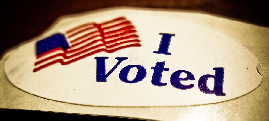 I voted sticker photograph