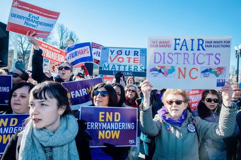 photo of North Carolina Fair Districts rally to end gerrymandering