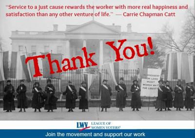 Thank You! from LWV