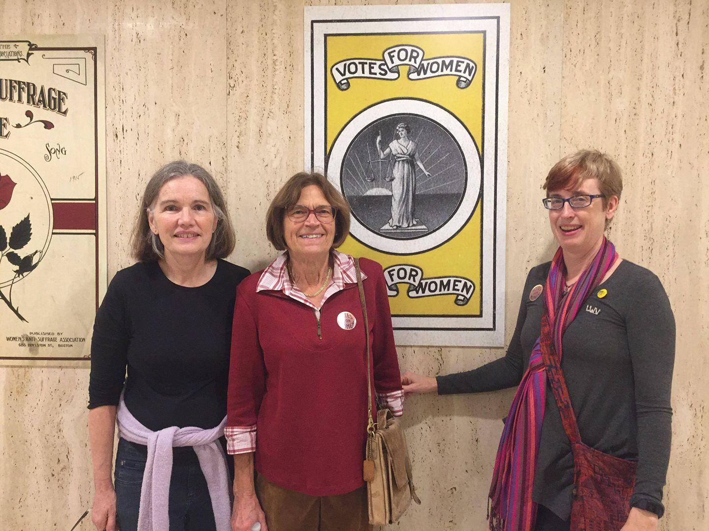LWV Geneva members tour Women's Suffrage exhibit in Albany, NY