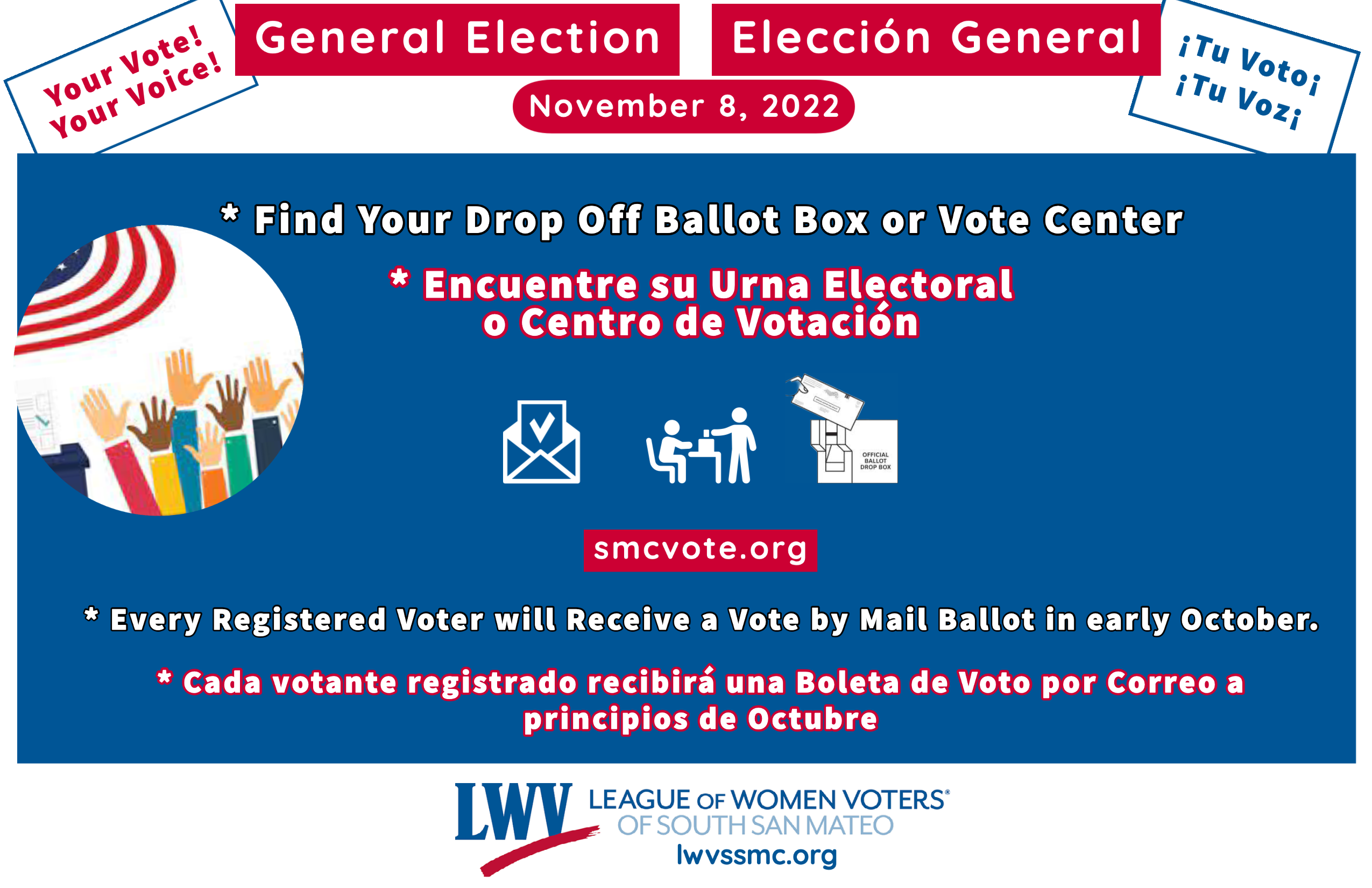 Find your Ballot Drop Off Box or Vote Center