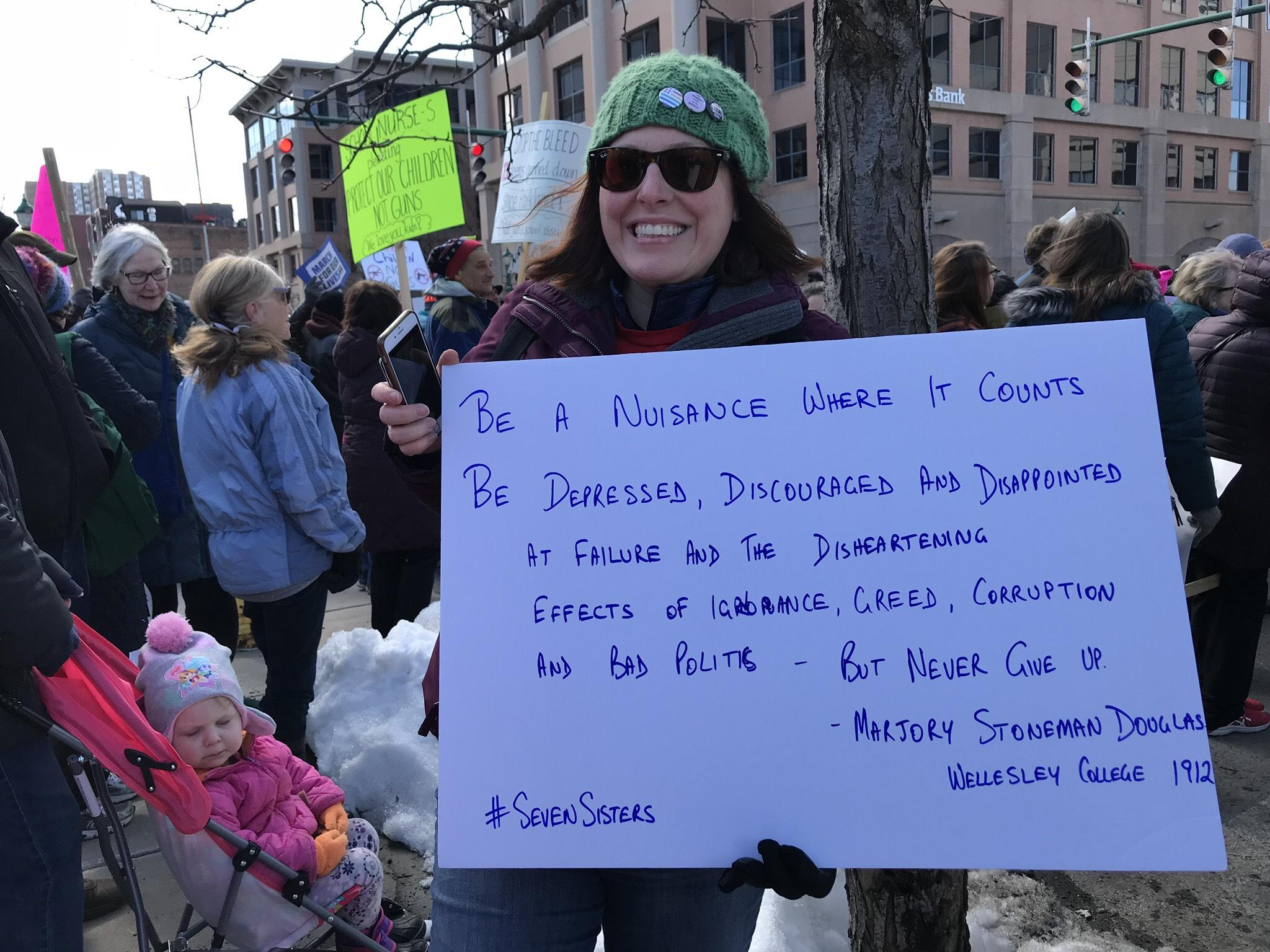 League Members join the "March for Our Lives" & helped register new voters The LWV of Syracuse at "March for Our Lives"