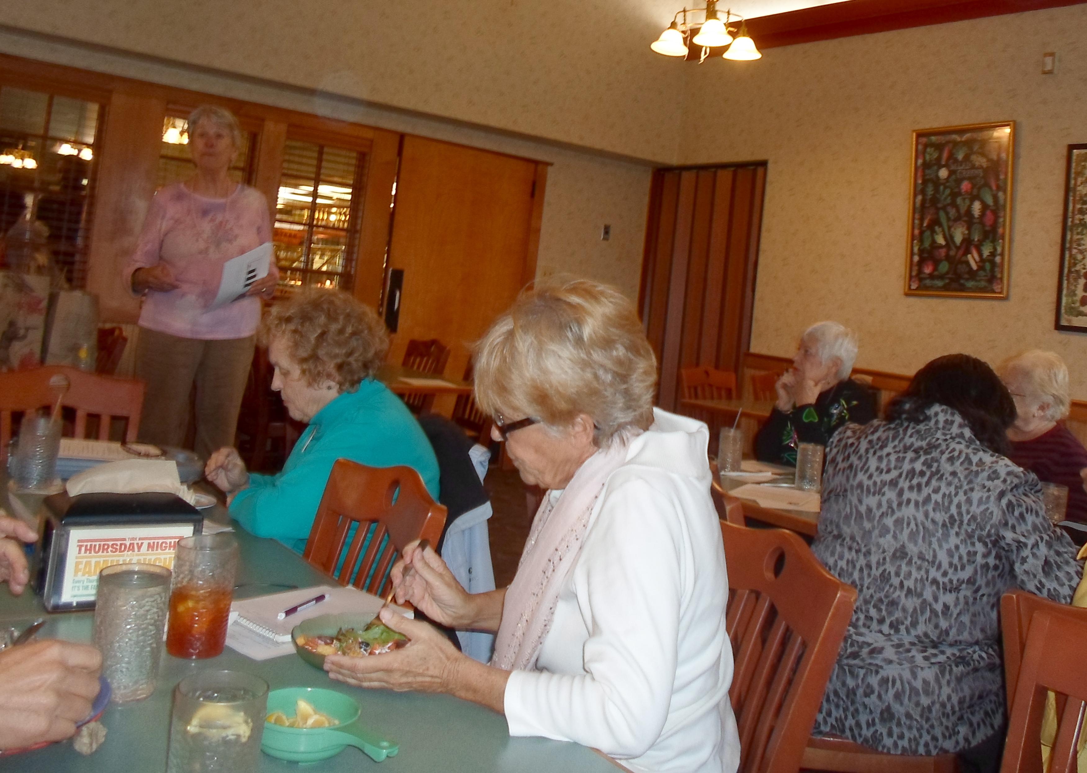 Suzanne Rhodes, LWVSC speaks on dangers of nuclear waste disposal at monthly meeting