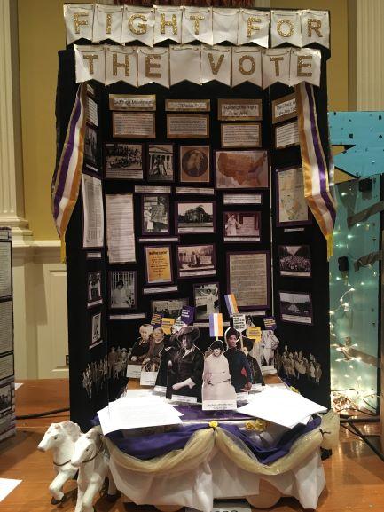 Hawai'i HIstory Day exhibit on Women's Suffrage