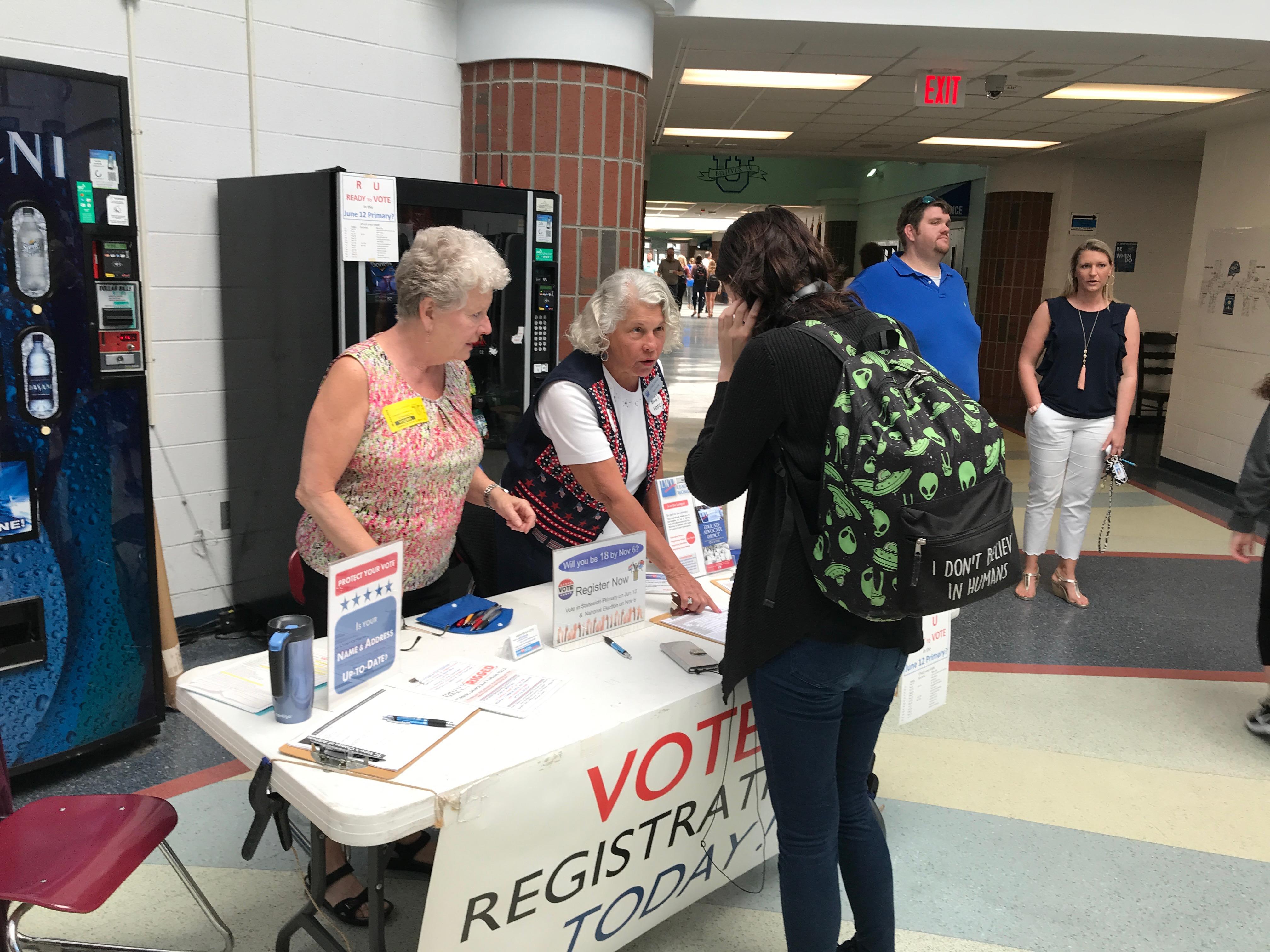 May 9 - Informing St James High School students how to register to vote