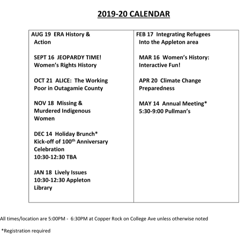 2019-2020 Programs