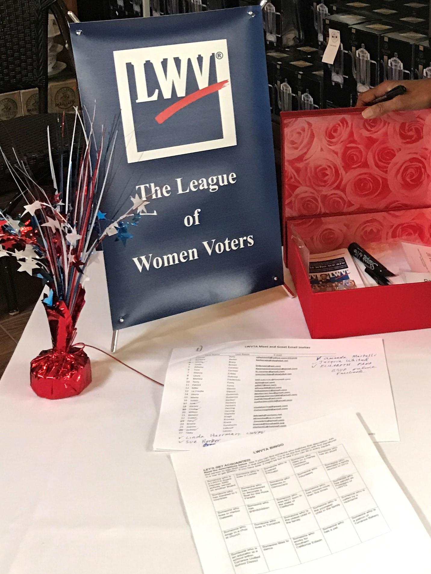 LWVTA Table Centerpiece