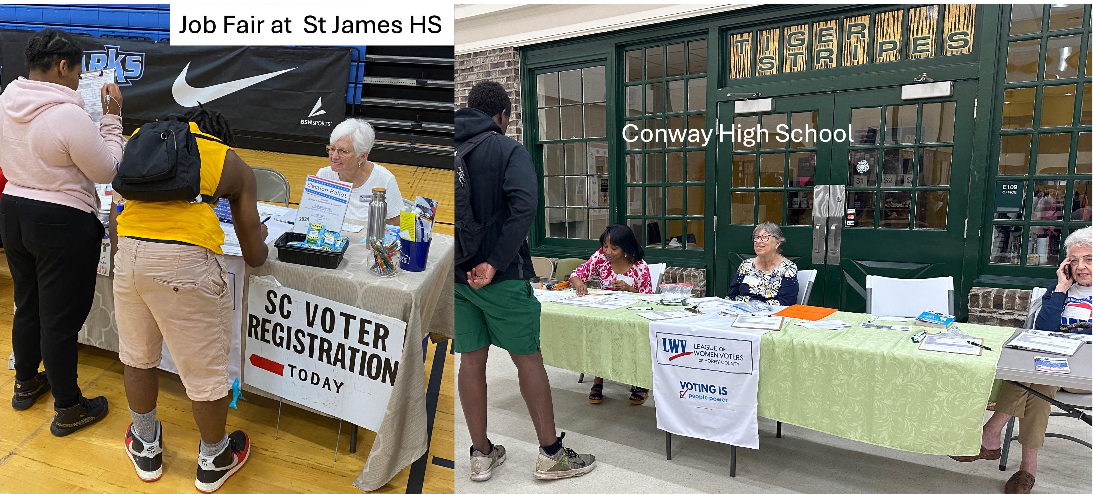 Voter Registration at Conway & St James