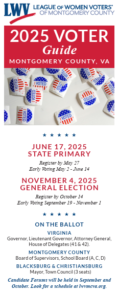 2025 Montgomery County, VA Voter Guide