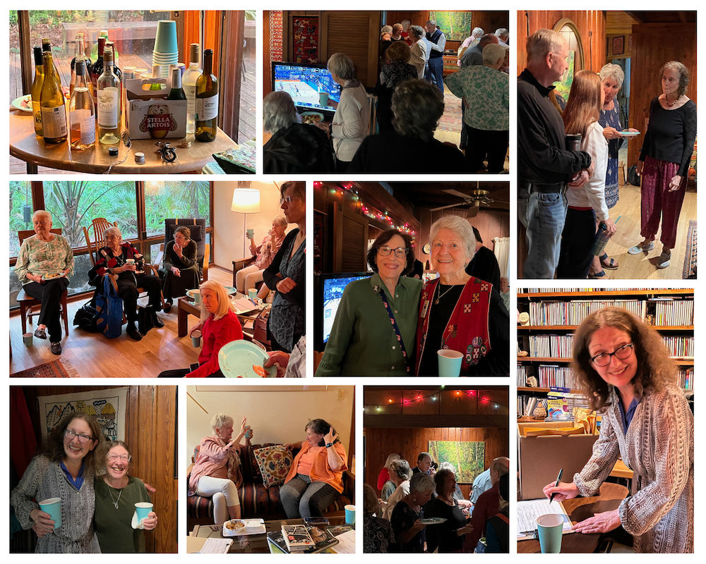 Photo collage of 9 photos from the Spring Party