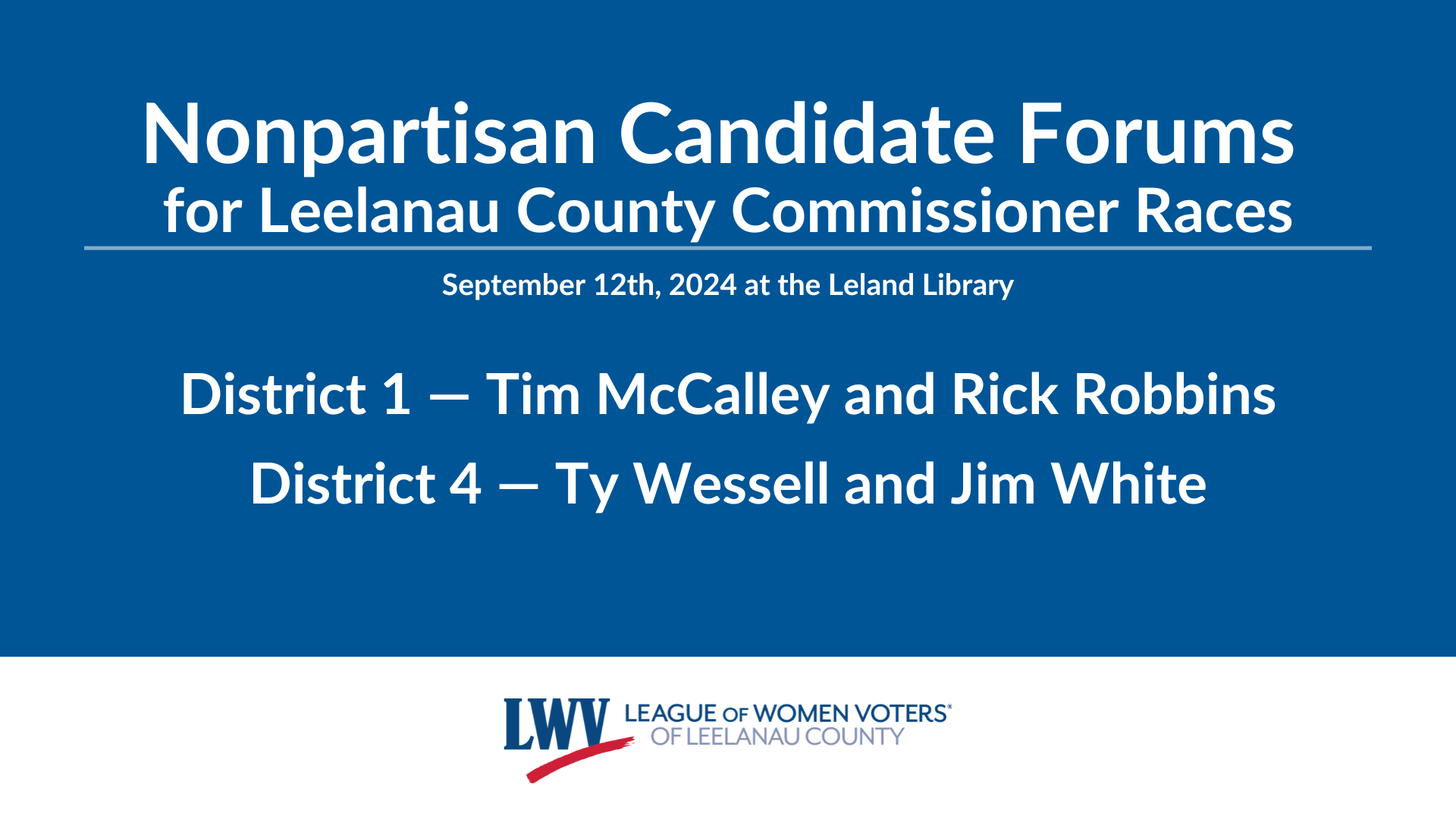 9/12/2024 Candidate Forum