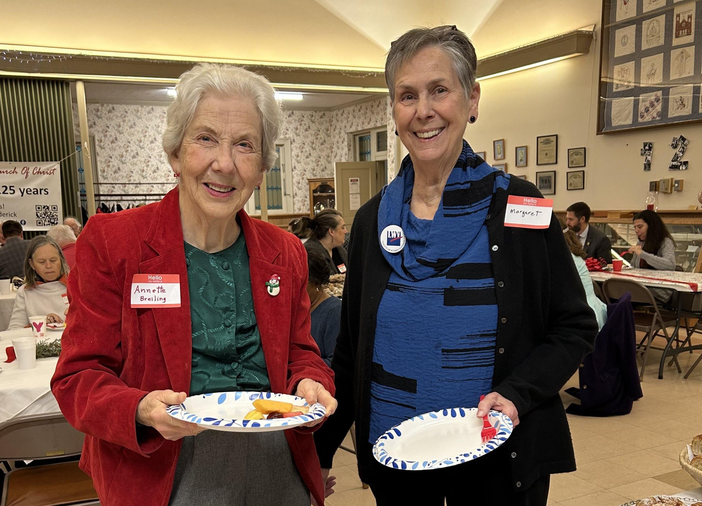 Annette and Margaret at legislative breakfast 2023