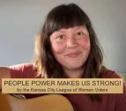 “People Power Makes Us Strong.” Singer/songwriter Shanna Jones