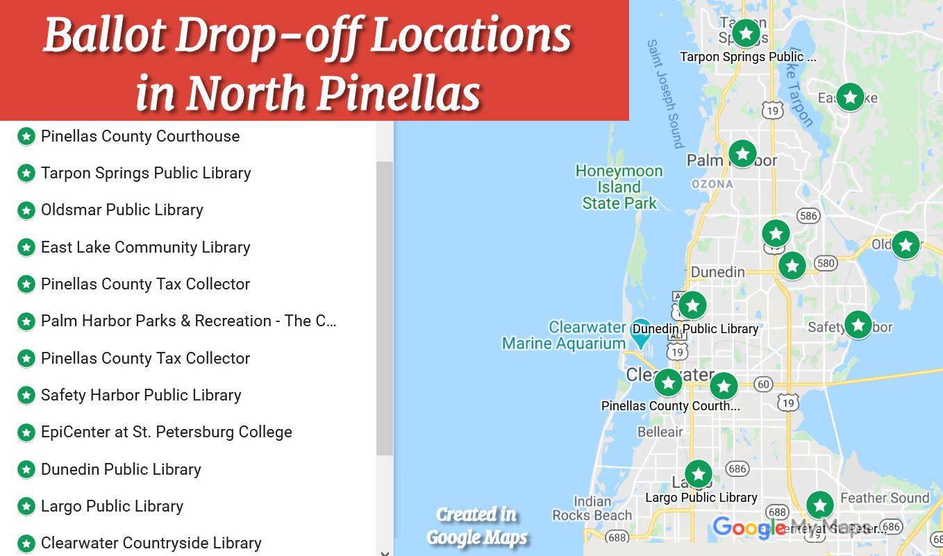 Ballot Drop-off locations North Pinellas County since COVID19 Ballot Drop-off locations North Pinellas County since COVID19