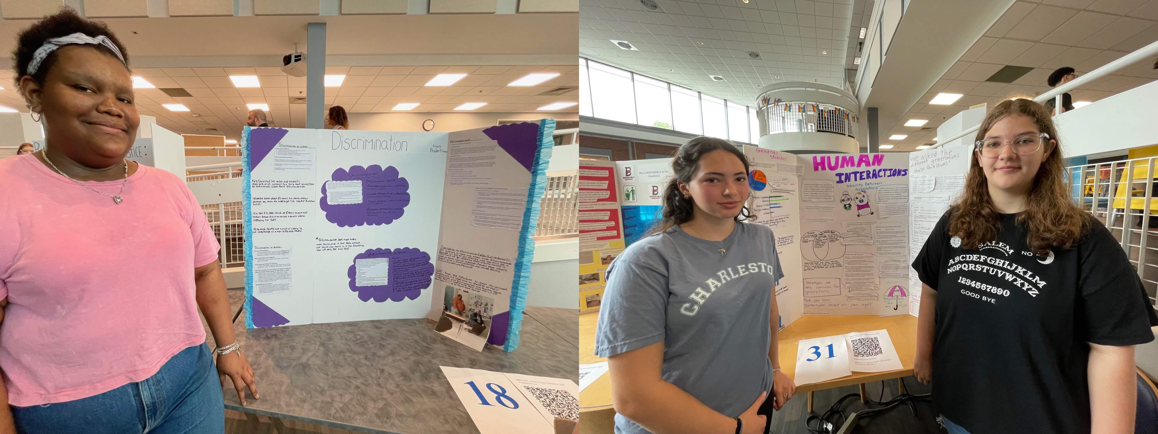 Barnstable students presented  their Civics Showcase projects