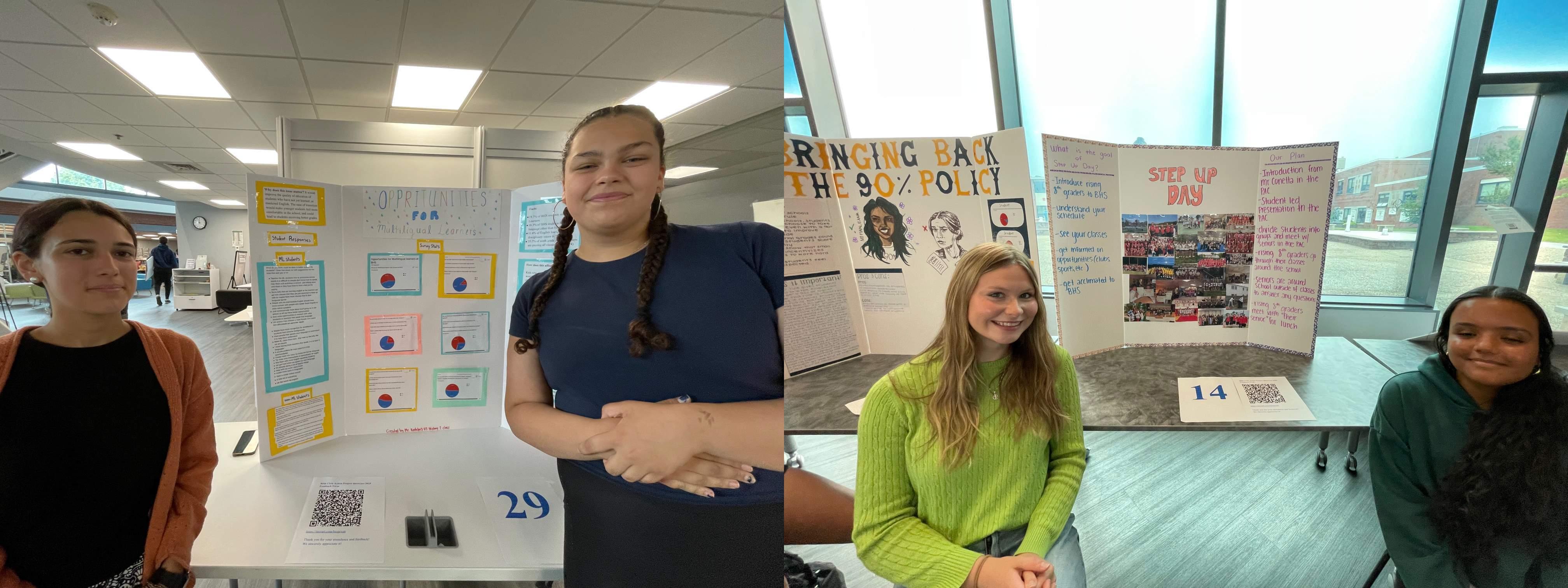 Barnstable students presented  their Civics Showcase projects