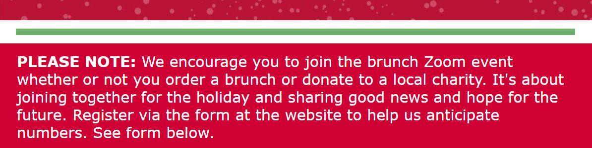 2021 Virtual Holiday Brunch Benefit