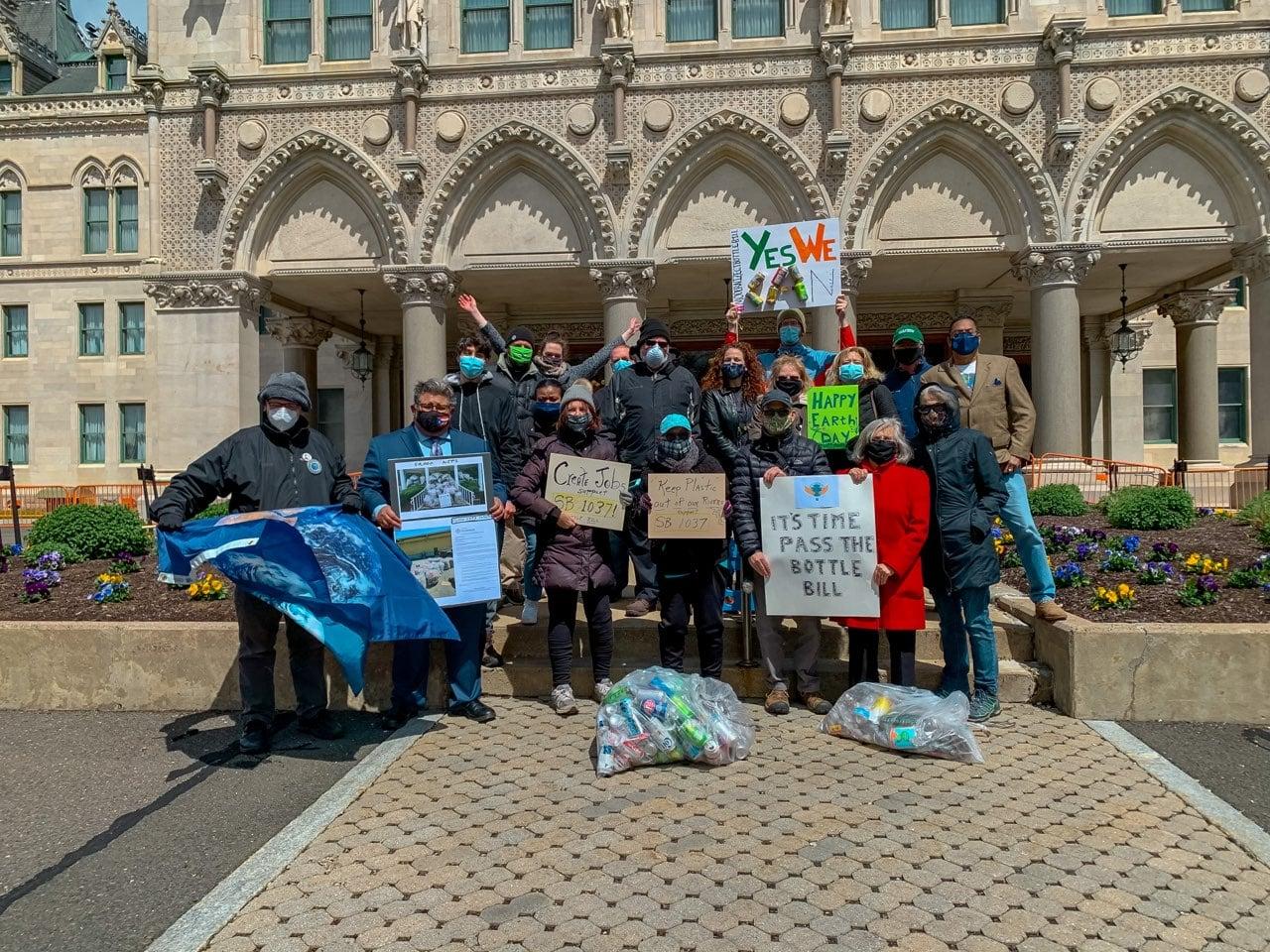 Connecticut Bottle Bill Rally Spring 2021