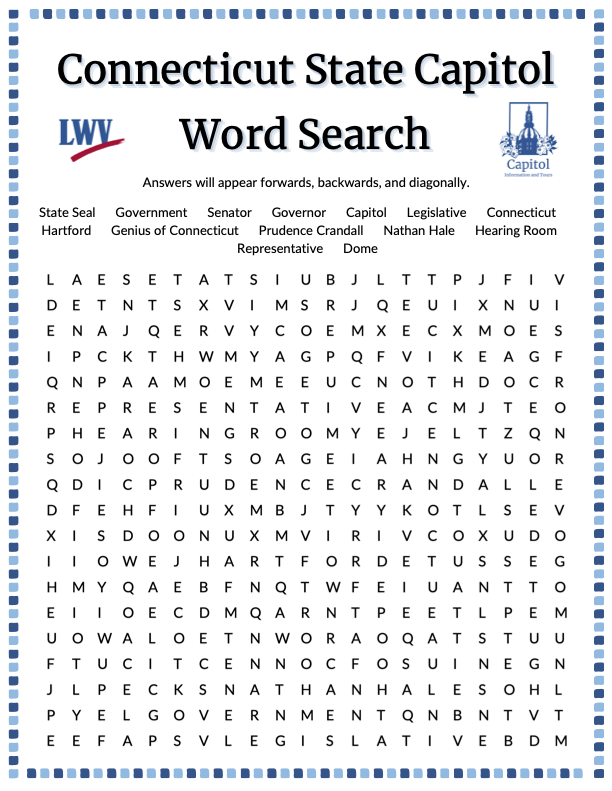 preview of the Capitol word search
