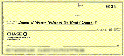 check to USLWV Membership
