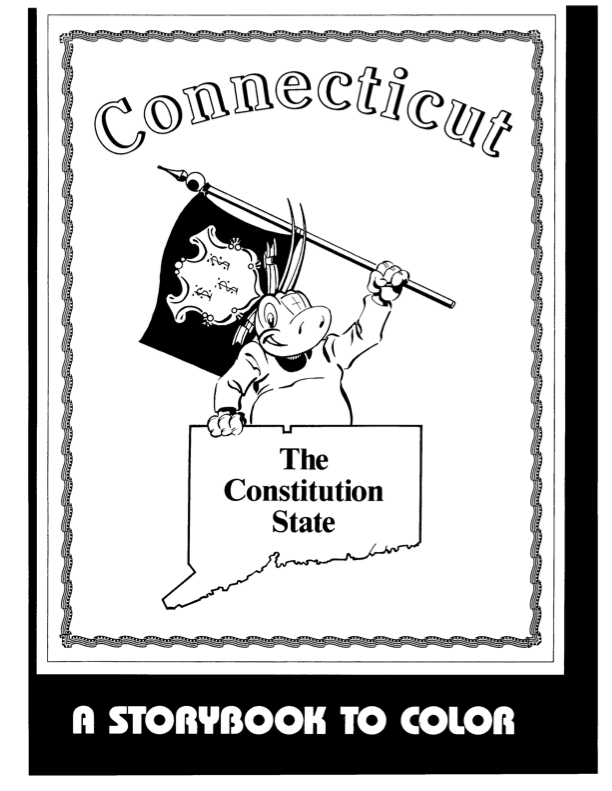 cover page of the Connecticut Coloring Book